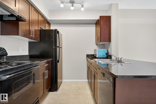 414 12035 22 Avenue, Edmonton, AB - Indoor Photo Showing Kitchen With Double Sink