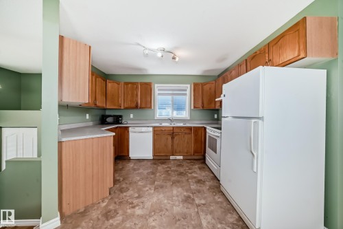 3612 22 Street, Edmonton, AB - Indoor Photo Showing Kitchen With Double Sink