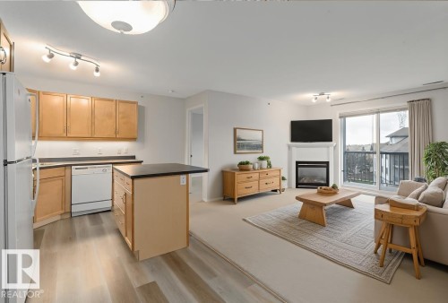 446 16311 95 Street, Edmonton, AB - Indoor With Fireplace
