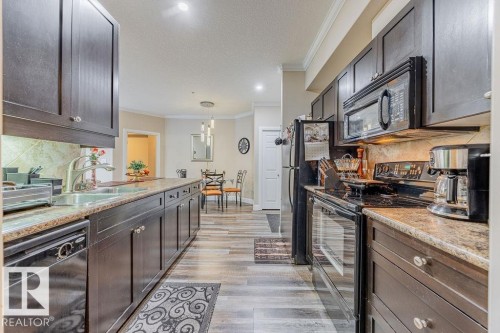106 14608 125 Street, Edmonton, AB - Indoor Photo Showing Kitchen With Double Sink