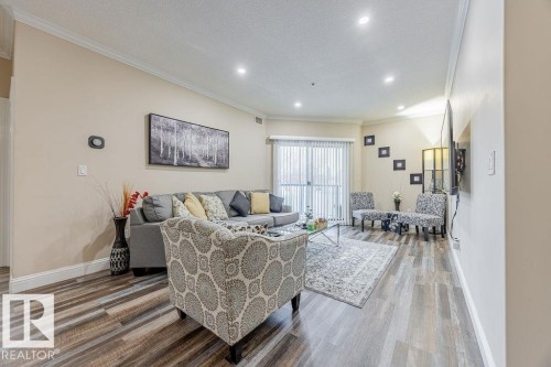 106 14608 125 Street, Edmonton, AB - Indoor Photo Showing Living Room