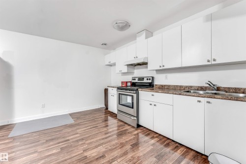 2812 15 Street, Edmonton, AB - Indoor Photo Showing Kitchen With Double Sink