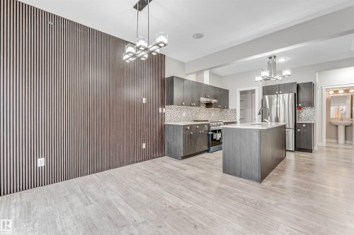 2812 15 Street, Edmonton, AB - Indoor Photo Showing Kitchen With Upgraded Kitchen