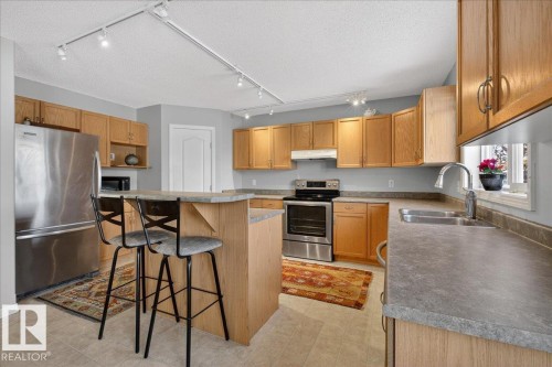 1921 Garnett Way, Edmonton, AB - Indoor Photo Showing Kitchen With Double Sink