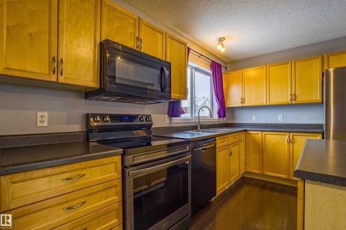 7312 19A Avenue, Edmonton, AB - Indoor Photo Showing Kitchen With Stainless Steel Kitchen With Double Sink
