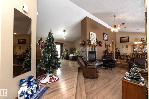 57524 Range Road 270, Rural Westlock County, AB - Indoor With Fireplace