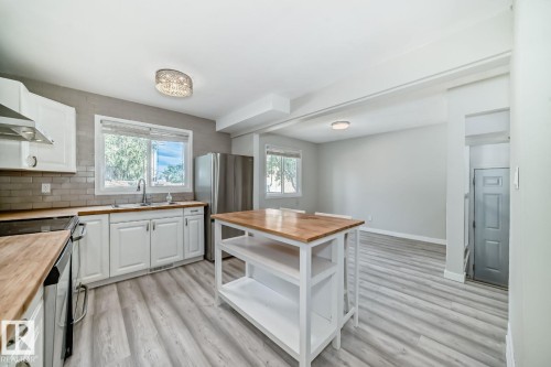 10936 Beaumaris Road, Edmonton, AB - Indoor Photo Showing Kitchen With Double Sink