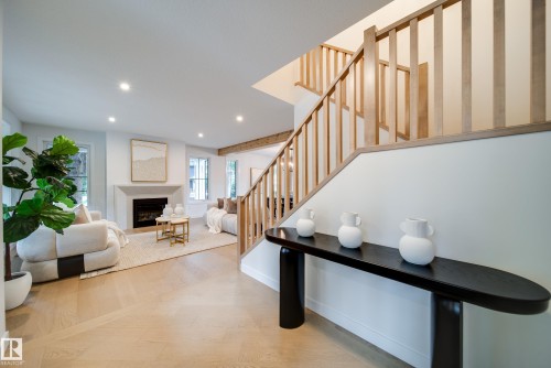 6003 111 Avenue, Edmonton, AB - Indoor With Fireplace