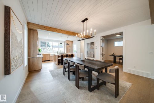 6003 111 Avenue, Edmonton, AB - Indoor Photo Showing Dining Room