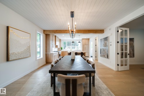 6003 111 Avenue, Edmonton, AB - Indoor Photo Showing Dining Room