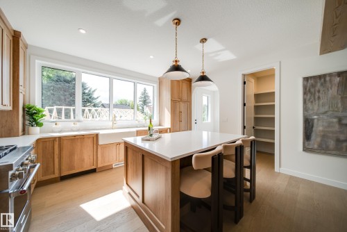 6003 111 Avenue, Edmonton, AB - Indoor Photo Showing Kitchen With Double Sink