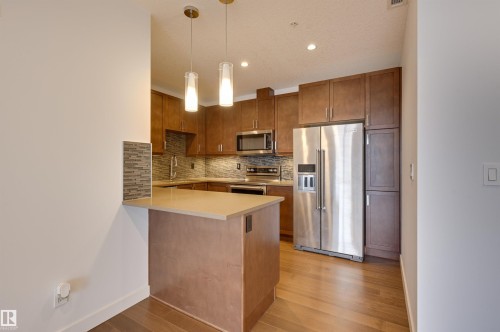 806 10238 103 Street, Edmonton, AB - Indoor Photo Showing Kitchen With Stainless Steel Kitchen
