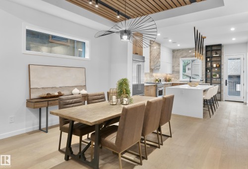 8318 120 Street, Edmonton, AB - Indoor Photo Showing Dining Room