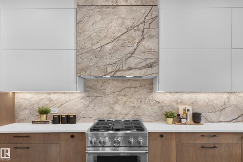 8318 120 Street, Edmonton, AB - Indoor Photo Showing Kitchen With Upgraded Kitchen