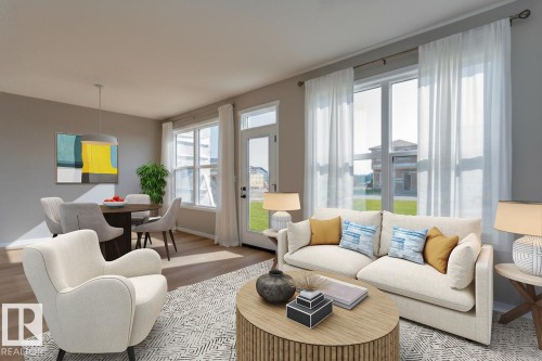 7113 51 Avenue, Beaumont, AB - Indoor Photo Showing Living Room