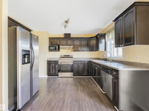 57 3380 28A Avenue, Edmonton, AB - Indoor Photo Showing Kitchen With Stainless Steel Kitchen With Double Sink