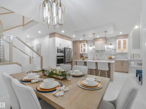 3519 45 Avenue, Beaumont, AB - Indoor Photo Showing Dining Room