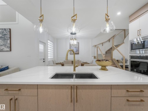 3519 45 Avenue, Beaumont, AB - Indoor Photo Showing Kitchen With Double Sink