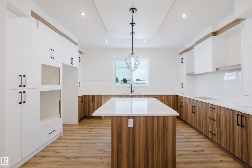 218 Edgemont Green Green, Edmonton, AB - Indoor Photo Showing Kitchen With Upgraded Kitchen