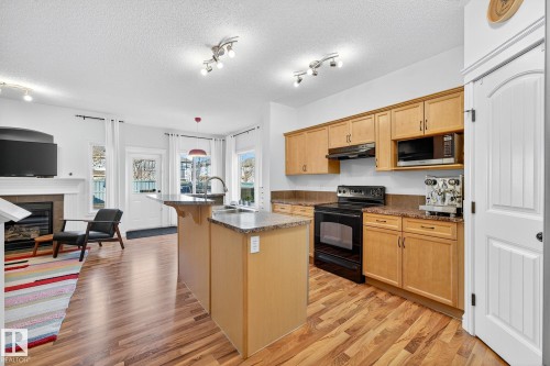 1954 119A Street, Edmonton, AB - Indoor Photo Showing Kitchen With Double Sink