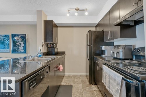 209 530 Watt Boulevard, Edmonton, AB - Indoor Photo Showing Kitchen With Double Sink