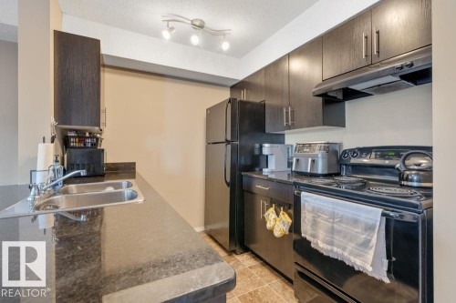 209 530 Watt Boulevard, Edmonton, AB - Indoor Photo Showing Kitchen With Double Sink