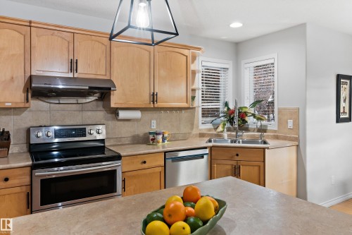 20432 50 Avenue, Edmonton, AB - Indoor Photo Showing Kitchen With Double Sink