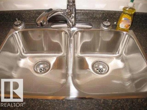 120 8745 165 Street, Edmonton, AB - Indoor Photo Showing Kitchen With Double Sink