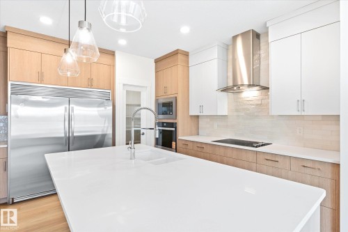 22372 89 Avenue, Edmonton, AB - Indoor Photo Showing Kitchen With Upgraded Kitchen