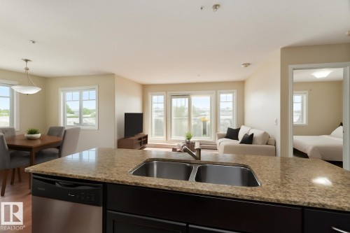 214 12660 142 Avenue, Edmonton, AB - Indoor Photo Showing Kitchen With Double Sink