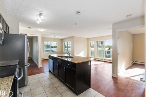 214 12660 142 Avenue, Edmonton, AB - Indoor Photo Showing Kitchen With Double Sink
