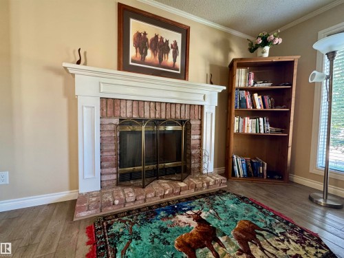 240 Waygood Road, Edmonton, AB - Indoor Photo Showing Other Room With Fireplace