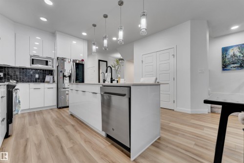 1632 Plum Circle, Edmonton, AB - Indoor Photo Showing Kitchen With Stainless Steel Kitchen With Upgraded Kitchen