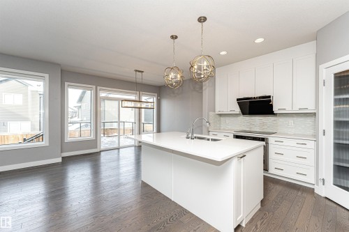 3611 Keswick Boulevard, Edmonton, AB - Indoor Photo Showing Kitchen With Upgraded Kitchen