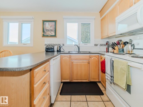 15212 60 Street, Edmonton, AB - Indoor Photo Showing Kitchen With Double Sink