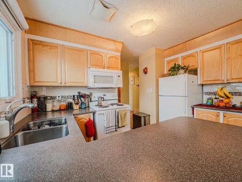 15212 60 Street, Edmonton, AB - Indoor Photo Showing Kitchen With Double Sink