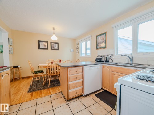 15212 60 Street, Edmonton, AB - Indoor Photo Showing Kitchen With Double Sink