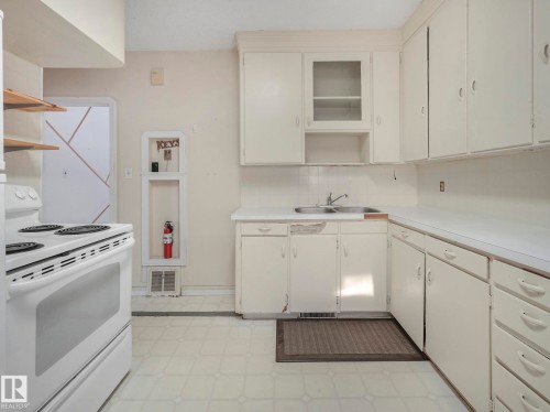 11927 68 Street, Edmonton, AB - Indoor Photo Showing Kitchen With Double Sink