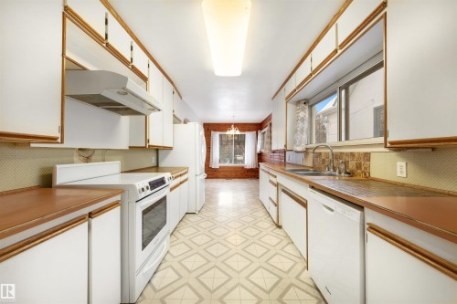 10525 134 Street, Edmonton, AB - Indoor Photo Showing Kitchen With Double Sink