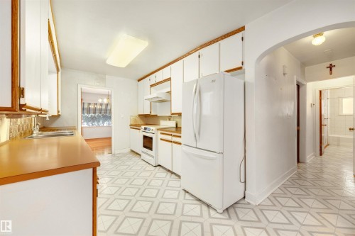 10525 134 Street, Edmonton, AB - Indoor Photo Showing Kitchen With Double Sink