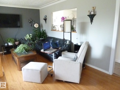 12836 107 Street, Edmonton, AB - Indoor Photo Showing Living Room