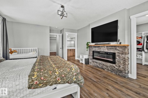 5262 47 Ave, Calmar, AB - Indoor Photo Showing Living Room With Fireplace