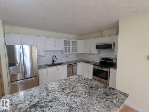 7540 137A Avenue, Edmonton, AB - Indoor Photo Showing Kitchen With Stainless Steel Kitchen