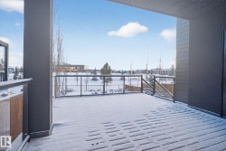 View of snow covered deck - 