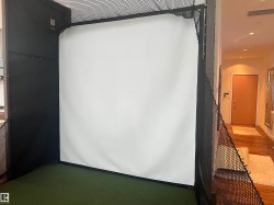 Detailed view of wall-mounted power storage and recessed lighting - 