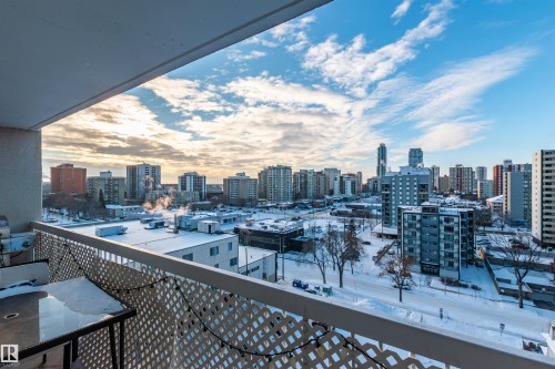 1105 10130 114 Street, Edmonton, AB - Outdoor With Balcony With View