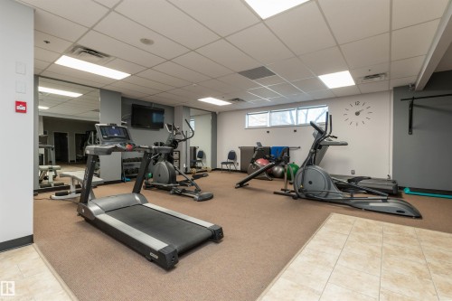 1105 10130 114 Street, Edmonton, AB - Indoor Photo Showing Gym Room