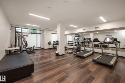 318 1144 Adamson Drive, Edmonton, AB - Indoor Photo Showing Gym Room