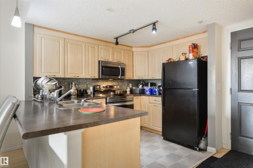 307 6315 135 Avenue, Edmonton, AB - Indoor Photo Showing Kitchen With Double Sink