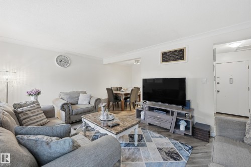 306 10811 115 St Nw, Edmonton, AB - Indoor Photo Showing Living Room